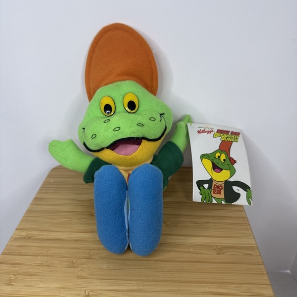 Kellogg'S Other - Vintage Dig 'Em Frog Beanie Plush 8" Kelloggs Sugar Smacks Cereal Mascot 1997
